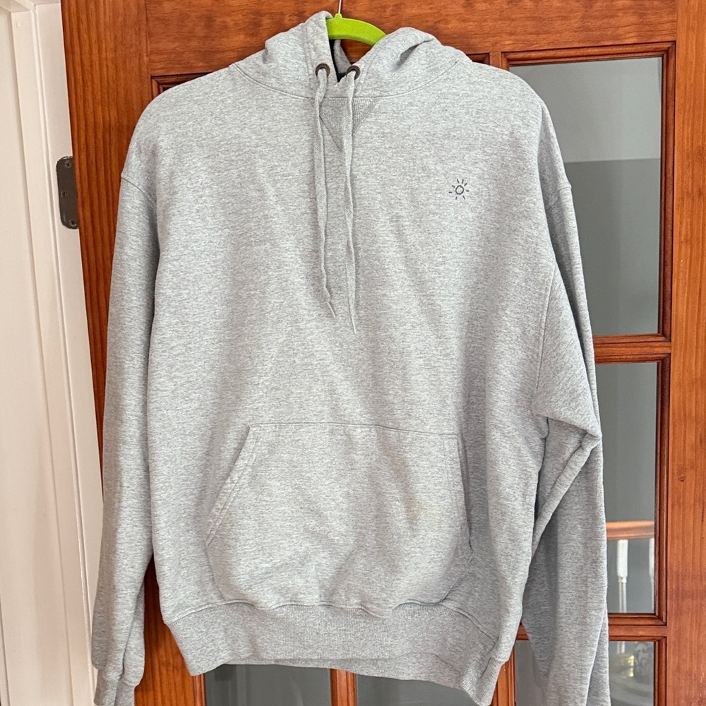 Champion Gray Hoodie with sunshine Logo